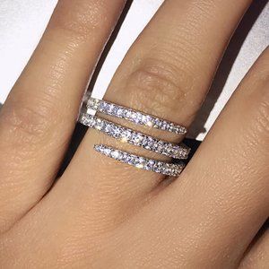 ✨Fever Macro Pave Beautiful Thin Stackable Rings for Women, MARR9197